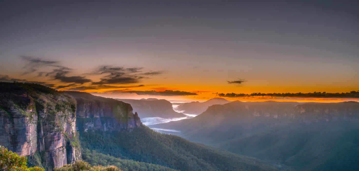 "Early Sunrise Mist's"Govetts Leap ,Blackheath ,Blue Mountains